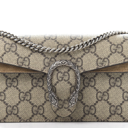 Gucci GG Supreme Monogram Super Mini Dionysus Shoulder Bag Taupe 10 of 11