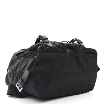 Prada Re-Nylon Vela Saffiano Medium Backpack Black 4 of 10