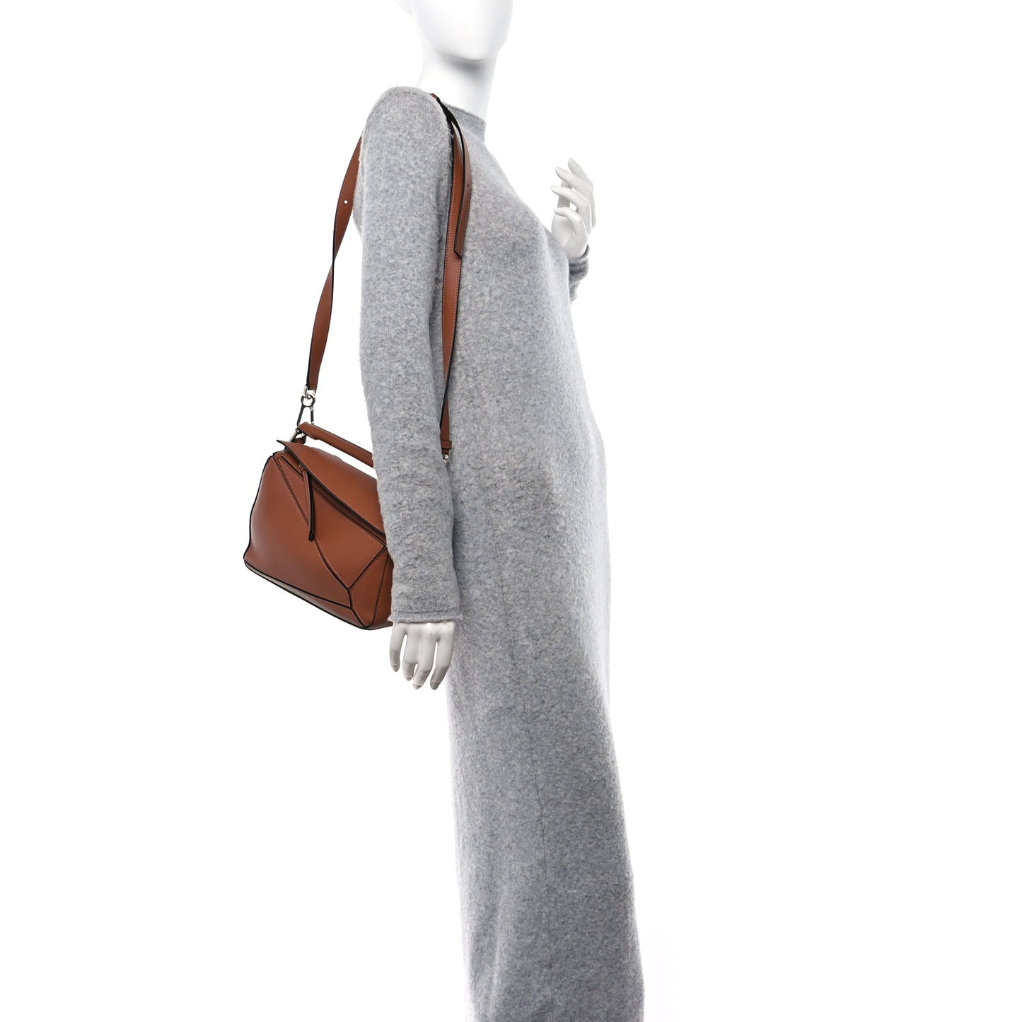 Calfskin Small Puzzle Bag Tan