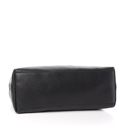 Gucci Pebbled Calfskin Medium Soho Chain Shoulder Bag Black 4 of 10