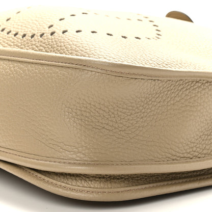 Hermes Taurillon Clemence Evelyne III PM Beige Marfa 8 of 10