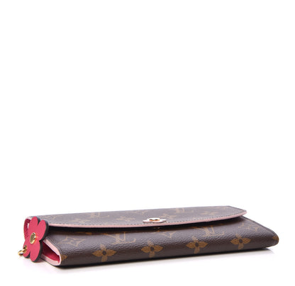 Louis Vuitton Monogram Bloom Flower Emilie Wallet 4 of 7
