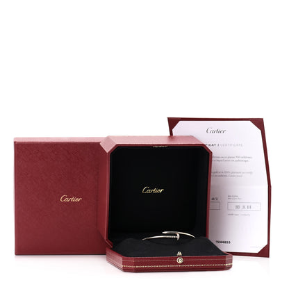 Cartier 18K Pink Gold Diamond Small Juste Un Clou Bracelet 17 5 of 5