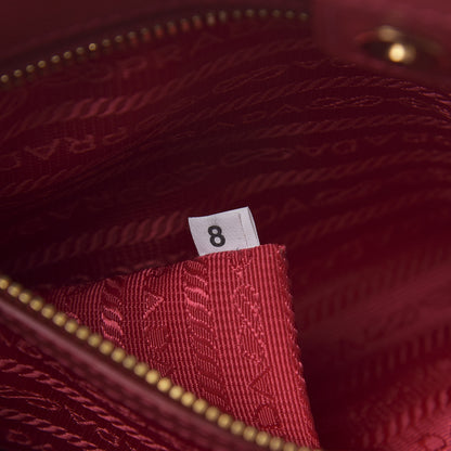 Prada Saffiano Lux Medium Tote Fuoco 8 of 16