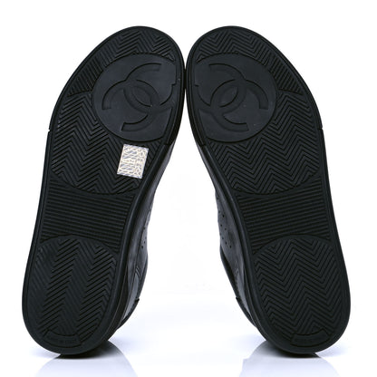 Chanel Calfskin Womens Logo Sneakers 39.5 Black 4 of 4