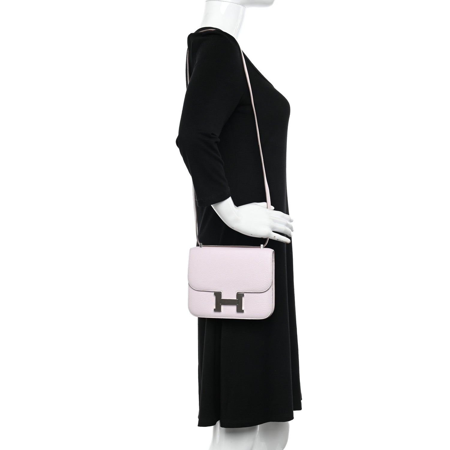 Hermes Chevre Mysore Constance 18 Mauve Pale 2 of 12