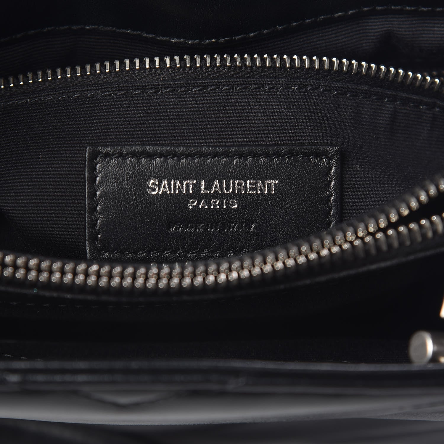 Saint Laurent Calfskin Y Quilted Monogram Small Loulou Shopper Black 6 of 10