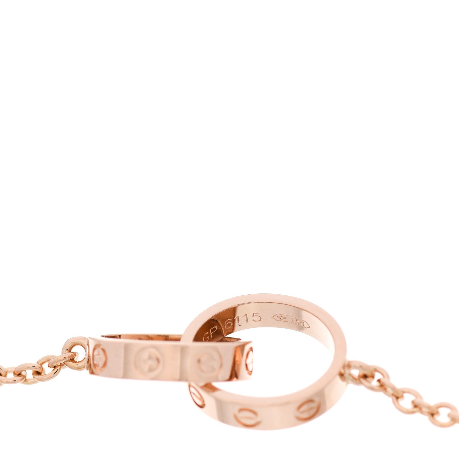 Cartier 18K Pink Gold Interlocking LOVE Bracelet 4 of 4