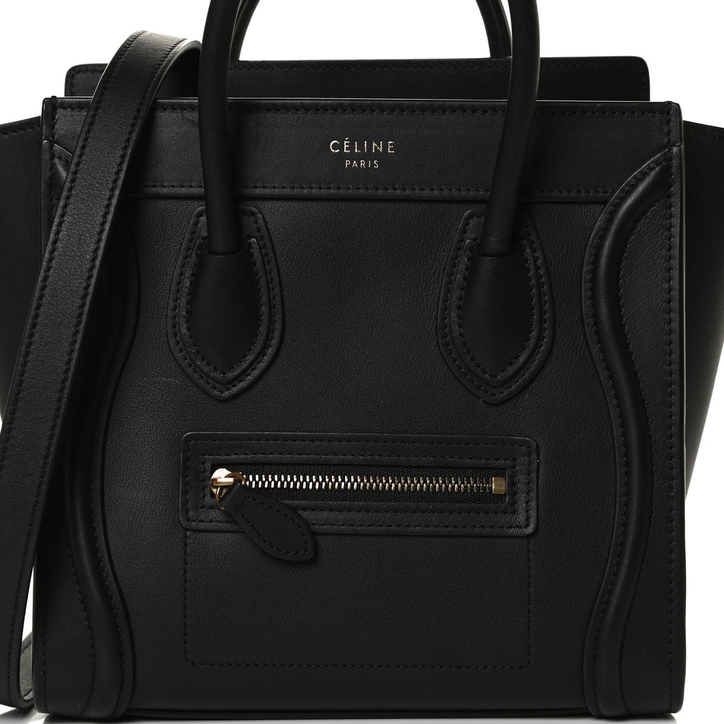Smooth Calfskin Nano Luggage Black