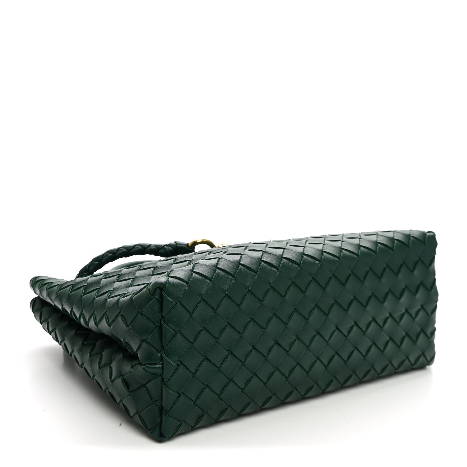 Bottega Veneta Nappa Intrecciato Medium Andiamo Shoulder Bag Emerald Green 4 of 9