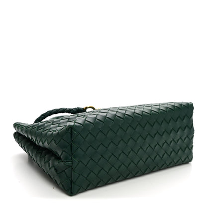 Bottega Veneta Nappa Intrecciato Medium Andiamo Shoulder Bag Emerald Green 4 of 9