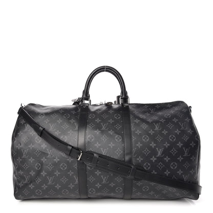 Louis Vuitton Monogram Eclipse Keepall Bandouliere 55 1 of 10