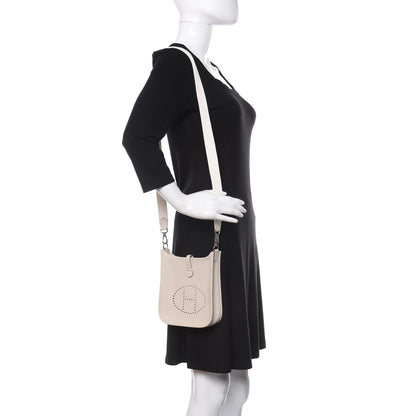 Hermes Taurillon Clemence Evelyne TPM Craie 2 of 9