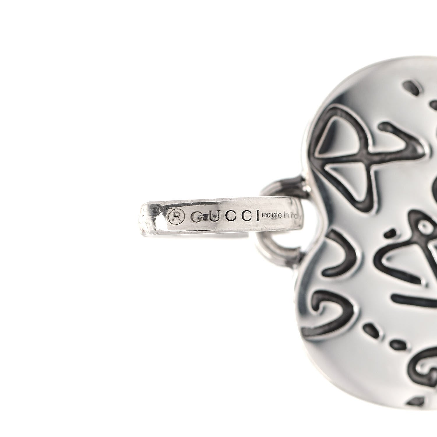 Gucci Sterling Silver GucciGhost Hamlet Skull Heart Charm 3 of 6