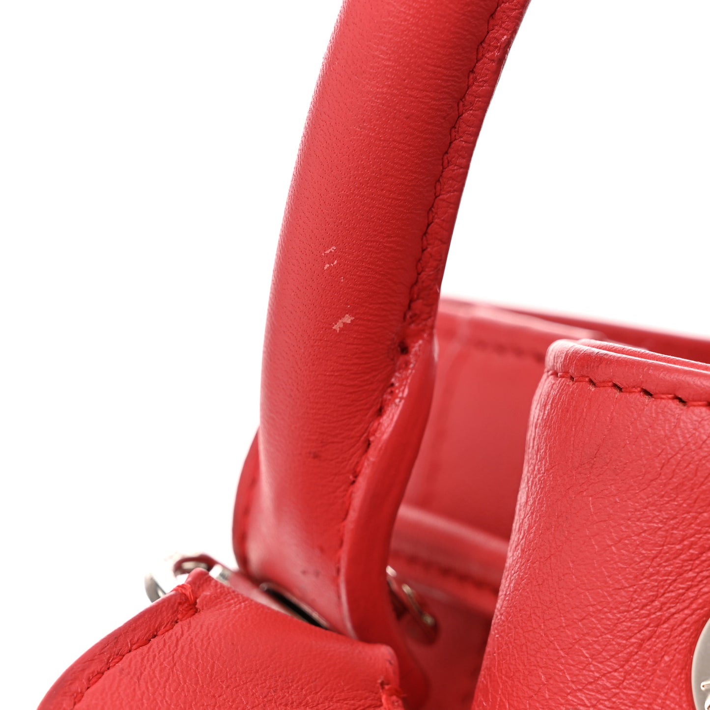 Calfskin Bucket Bag  Dark Pink