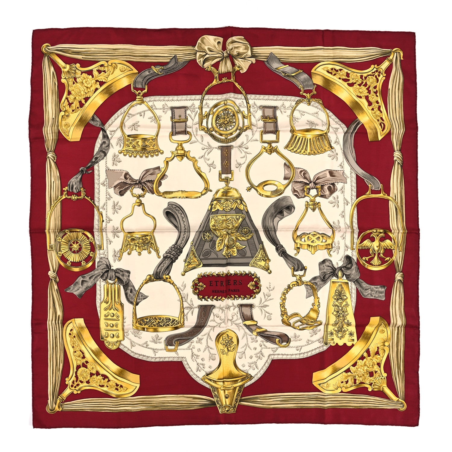Hermes Silk Etriers Scarf 90 1 of 4