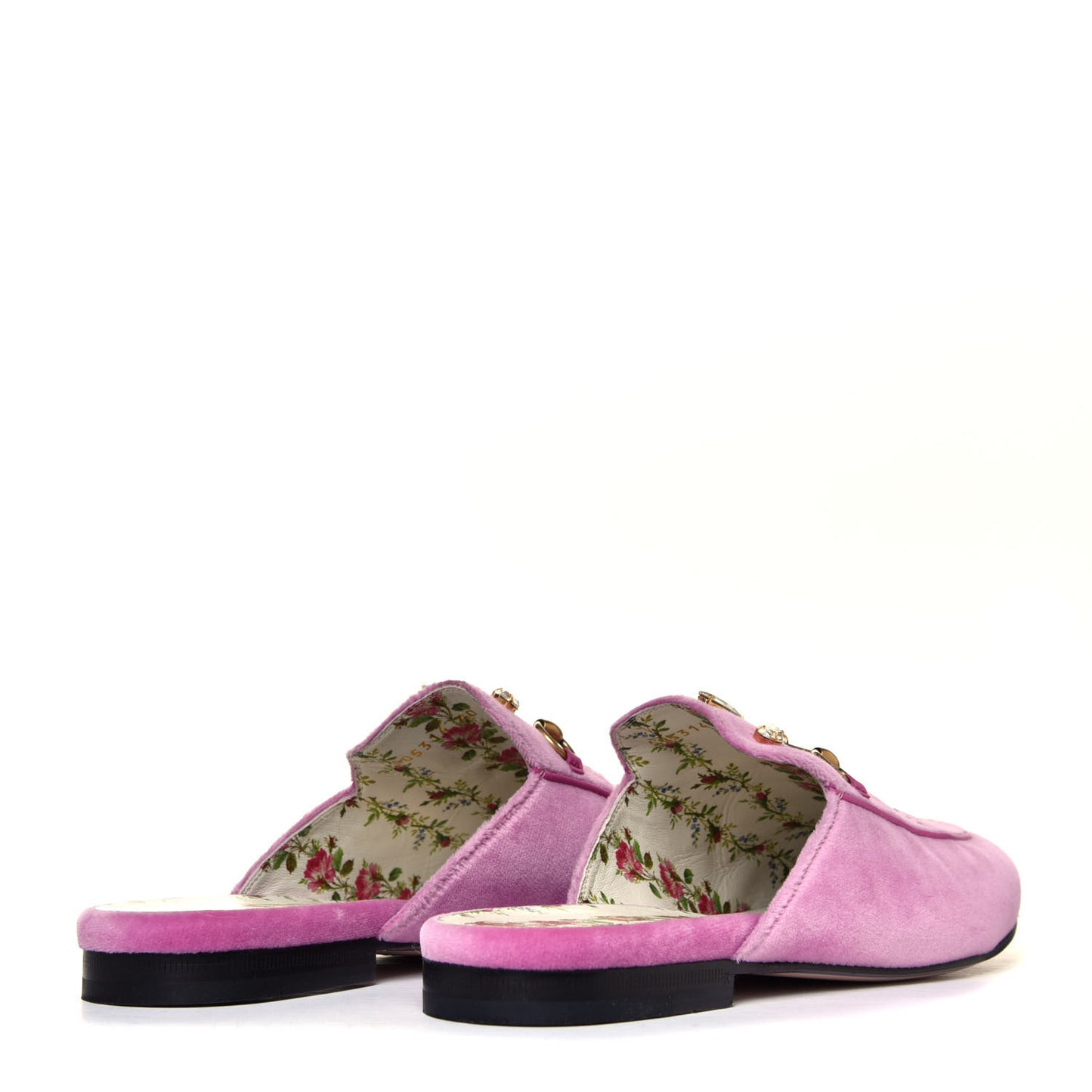 Velvet Marquise Crystals Womens Princetown Slippers 40 Malva Dark Malva