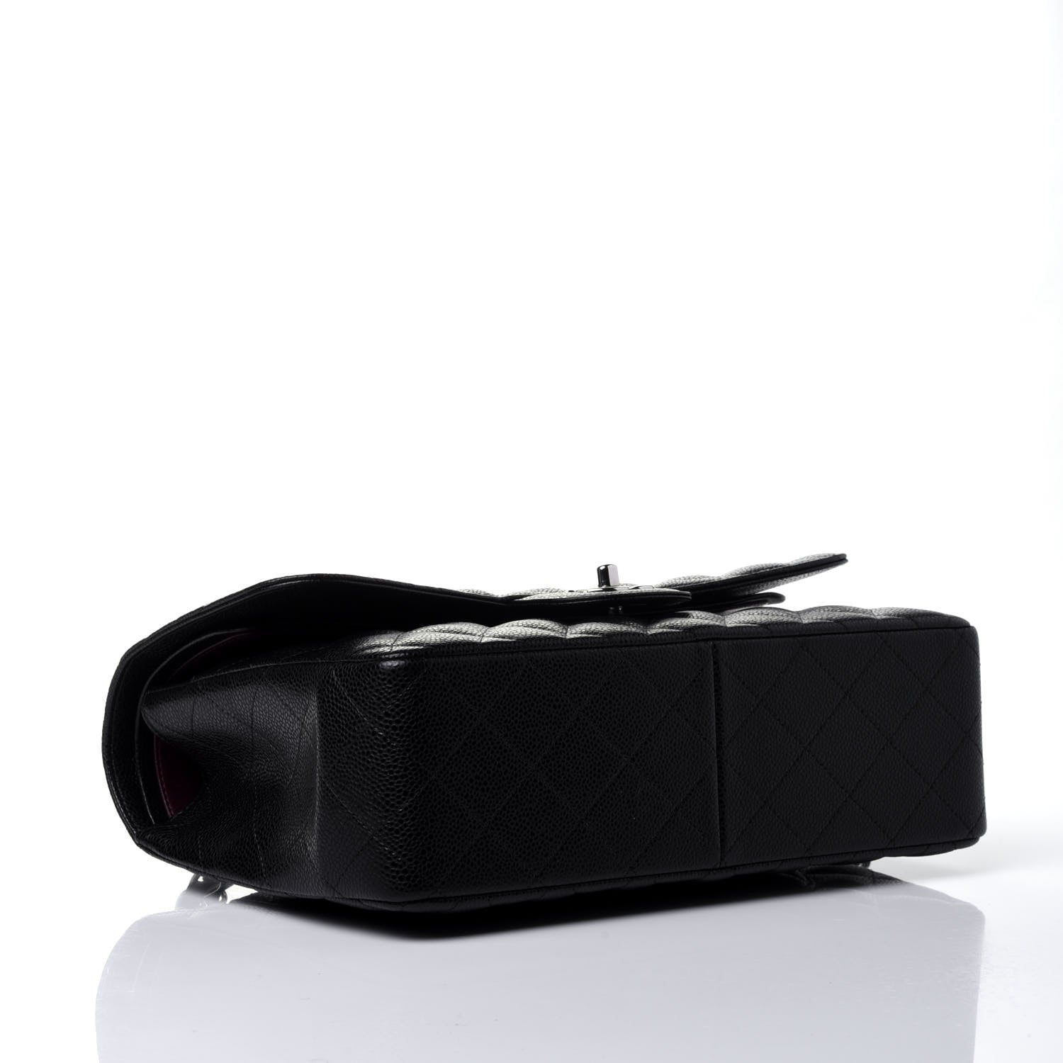 Chanel Caviar Quilted Jumbo Double Flap Black 3 of 4