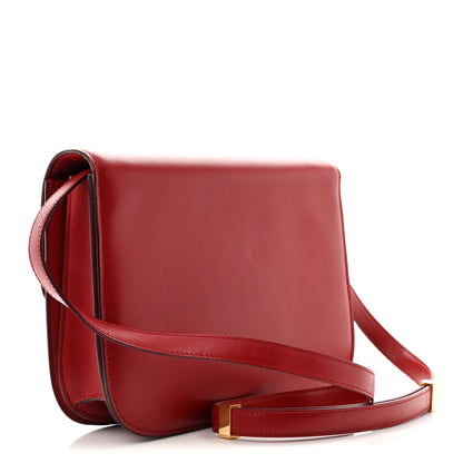 Celine Box Calfskin Medium Classic Box Flap Bag Red 3 of 15