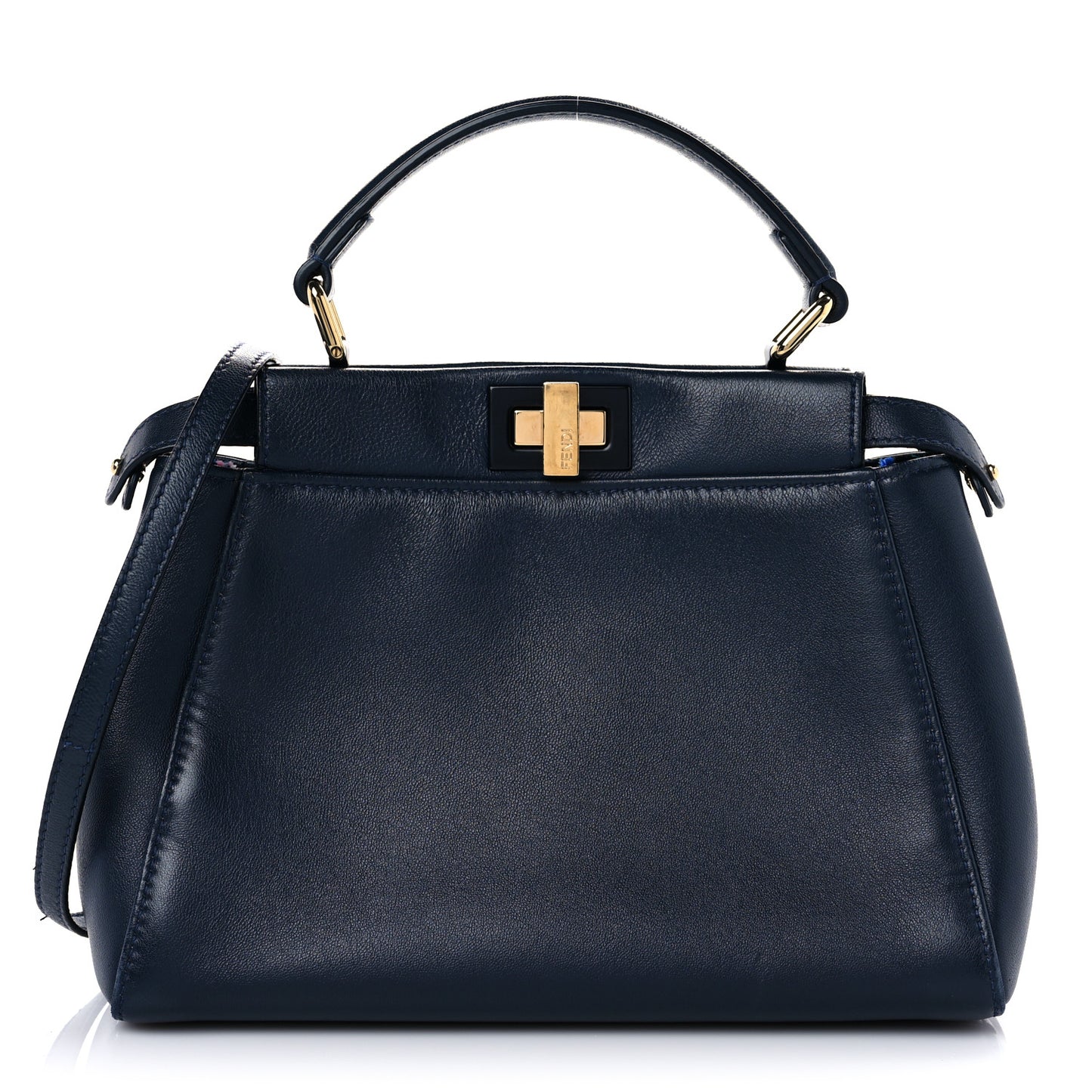 Nappa Mini Peekaboo Iconic Satchel Navy