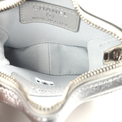 Chanel Metallic Lambskin Walk Of Fame Star Clip On Coin Purse Silver 5 of 8
