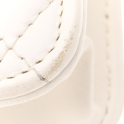 Chanel Lambskin Quilted Pillow Crush Wallet On Chain WOC White 12 of 13