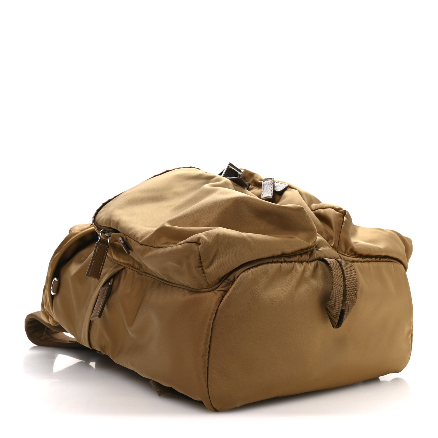 Prada Re-Nylon Saffiano Mens Harness Strap Backpack Tabacco 4 of 10