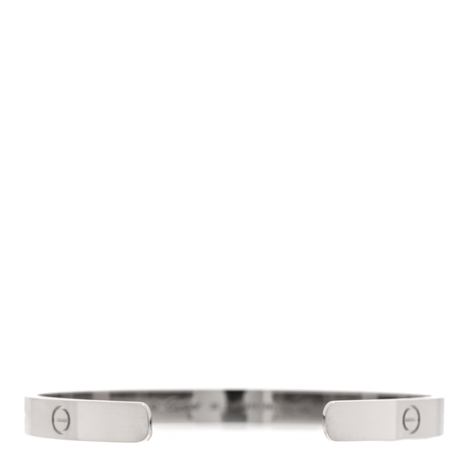 Cartier 18K White Gold LOVE Cuff Bracelet 20 2 of 4