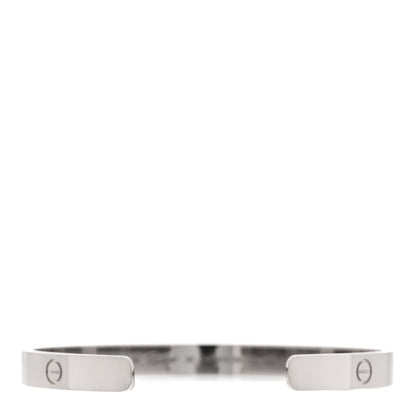 Cartier 18K White Gold LOVE Cuff Bracelet 20 2 of 4