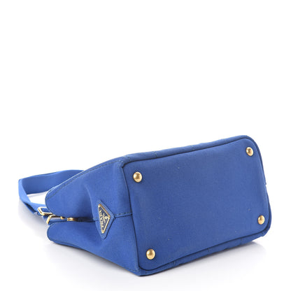 Prada Canapa Small Logo Tote Cobalto 4 of 9