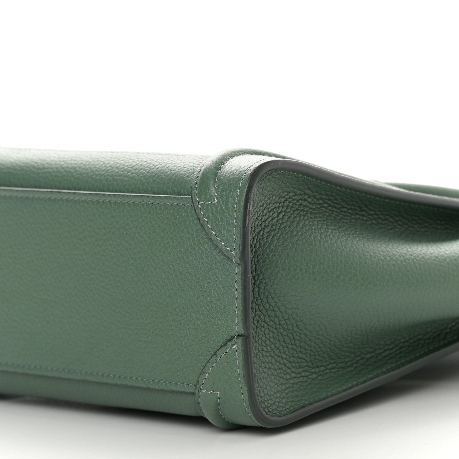 Celine Drummed Calfskin Nano Luggage Celadon 10 of 11