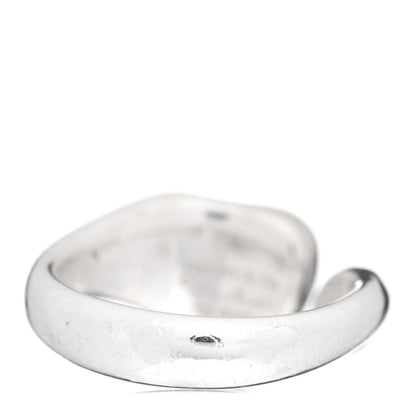 Tiffany Sterling Silver Diamond Elsa Peretti Full Heart Ring 56 7.5 4 of 5