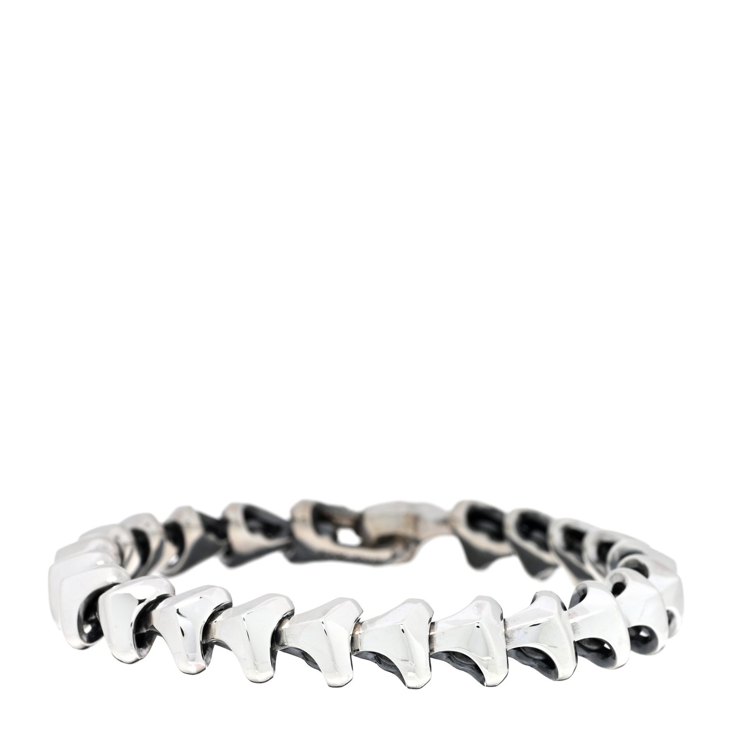 Sterling Silver Mens Armory Link Bracelet