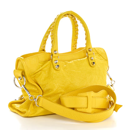 Balenciaga Agneau Classic Silver Hardware City S Jaune Soleil 4 of 15