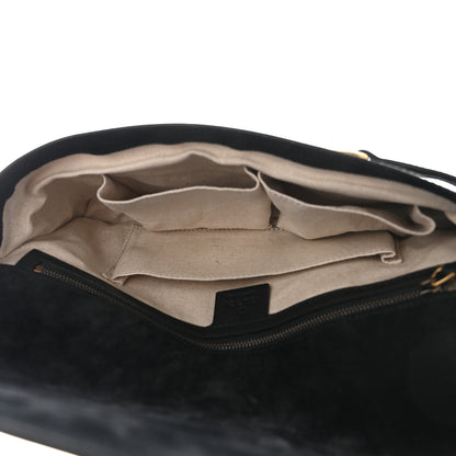 Gucci Patent Large Bright Bit Clutch Black 5 of 11