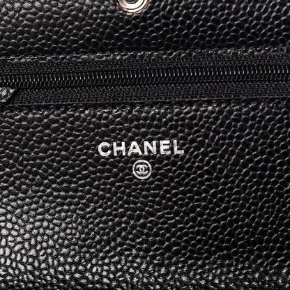 Chanel Caviar Quilted Wallet On Chain WOC Black 6 of 9