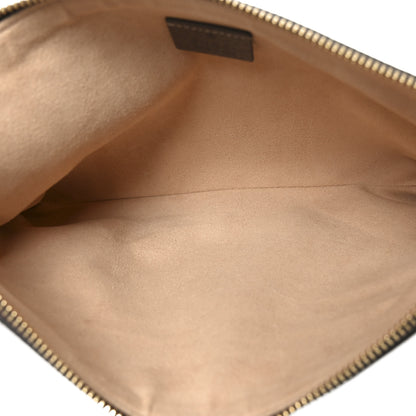 Gucci GG Supreme Monogram Large Ophidia Pouch Clutch Brown 5 of 10