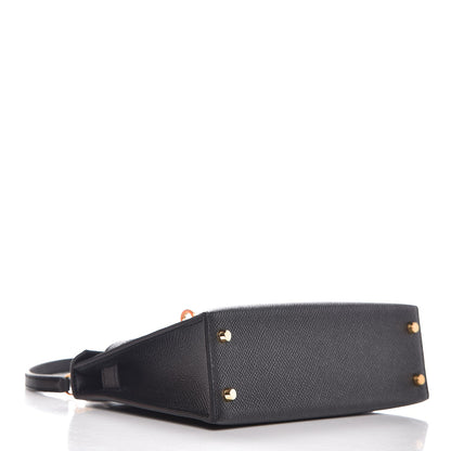 Hermes Epsom Mini Kelly Sellier 20 Black 5 of 27