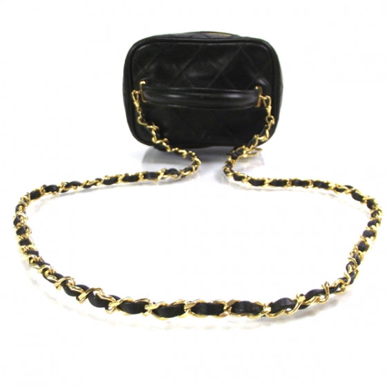 Chanel Lambskin Diamond Stitch Shoulder Bag Black 5 of 11