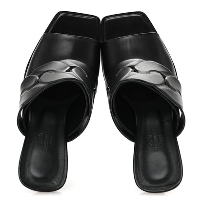 Hermes Nappa Hanna 95 Sandal 38 Black 2 of 9