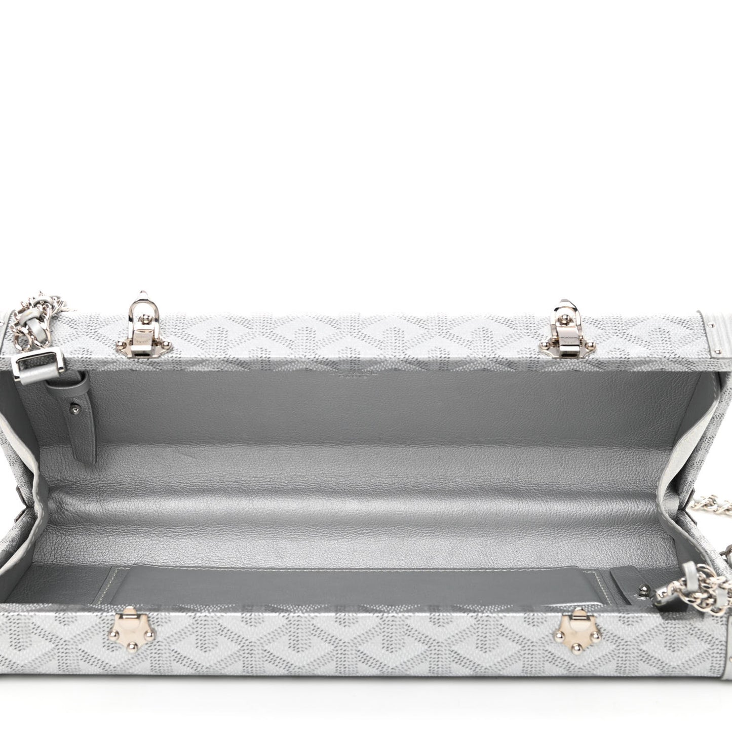 Goyardine Saint Honore Clutch Silver