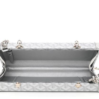 Goyard Goyardine Saint Honore Clutch Silver 5 of 8