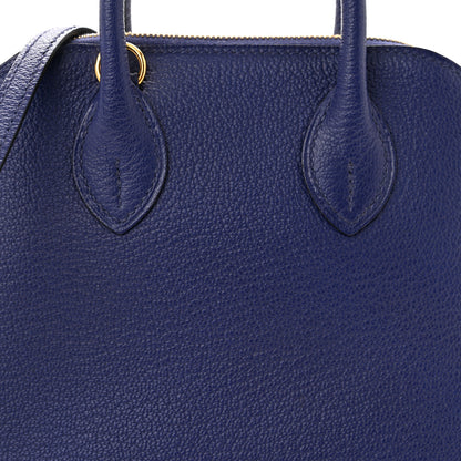 Hermes Chevre Mysore Mini 1923 Bolide Bleu Electrique 8 of 10