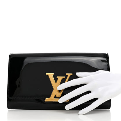 Louis Vuitton Patent Louise Clutch Black 2 of 8
