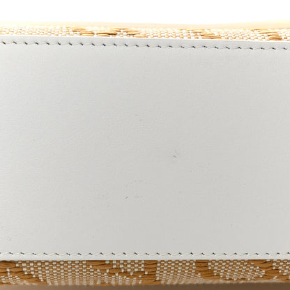 Burberry Monogram Canvas Smooth Calfskin Medium Pocket Bag White Beige 11 of 12