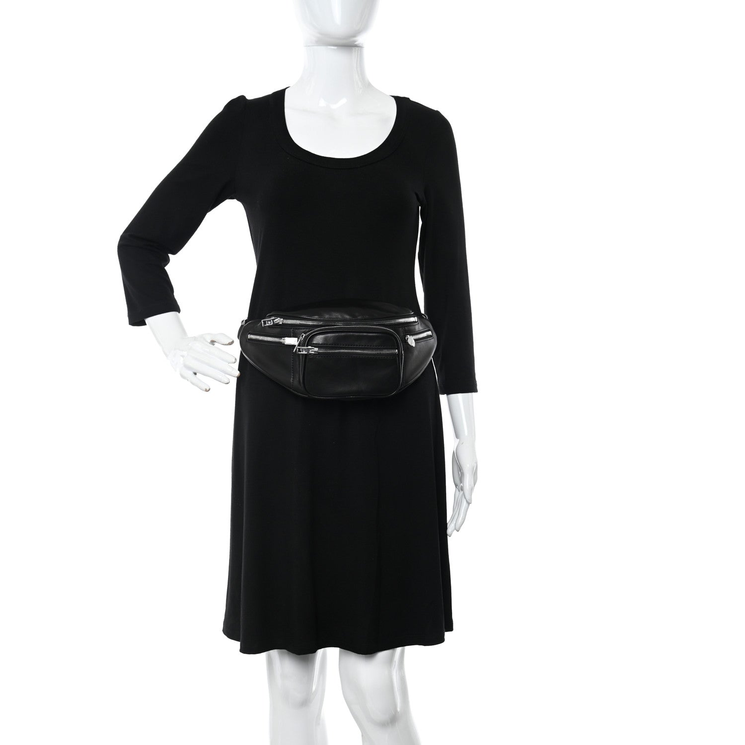 Alexander Wang Lambskin Attica Belt Bag Black 2 of 9