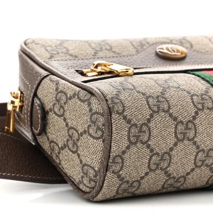 Gucci GG Supreme Monogram Web Small Ophidia Belt Bag 95 38 Dark Brown 9 of 11