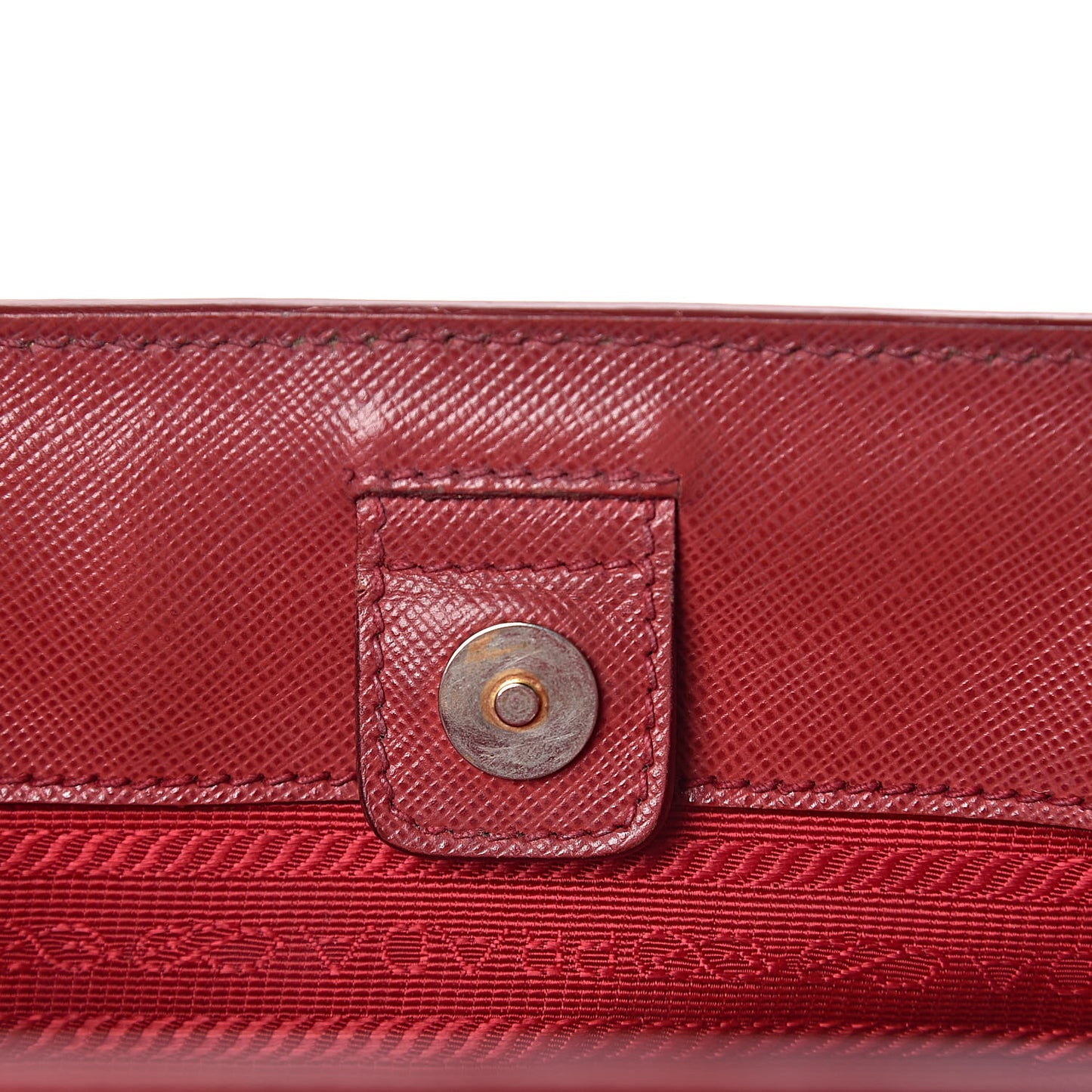 Saffiano Lux Medium Tote Fuoco