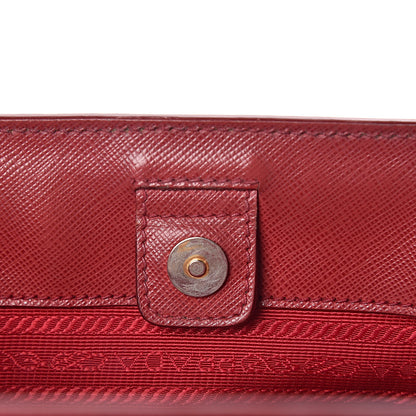 Prada Saffiano Lux Medium Tote Fuoco 9 of 20