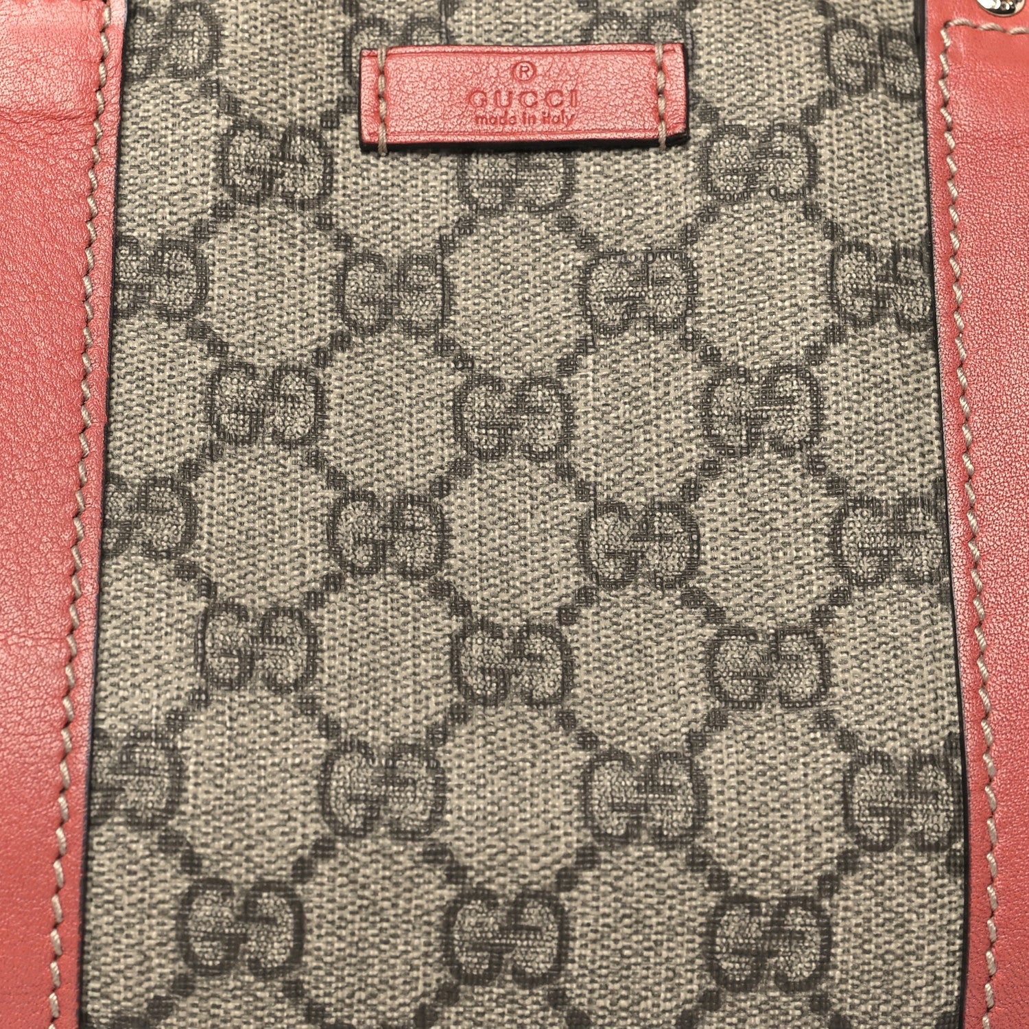 Gucci GG Supreme Monogram Small Joy Boston Pink 8 of 14